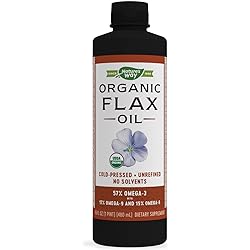 Nature's Way Organic Flax Oil, USDA Organic, 16 Fl. Oz