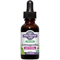 Oregon's Wild Harvest Ashwagandha Fresh 1:1 Organic Herbal Supplement, 1 Fluid Ounce
