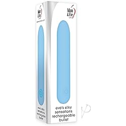 Adam & Eve Eve's Silky Sensations Silicone Rechargeable Bullet - Blue
