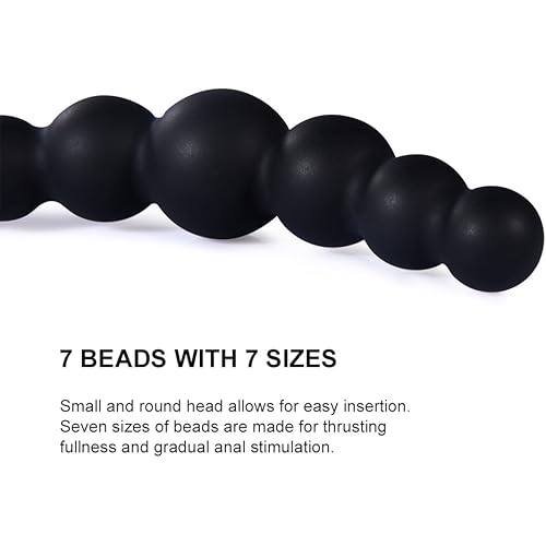 Utimi Butt Plug Anal Beads with Safe Pull Ring