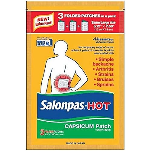 Salonpas-Hot Capsicum Patch 3 Count Pack of 6