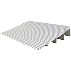 Silver Spring THR4 4.25" H Aluminum Mobility Threshold Ramp for Wheelchairs, Scooters, and Power Chairs