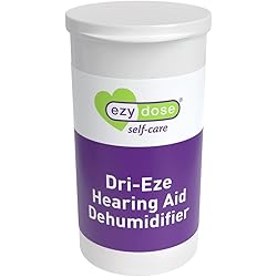 EZY DOSE Dehumidifier for Hearing Aid Cleaning | Small Container for Home or Travel | Easy, Everyday Cleaner,1 Count Pack of 1,400587