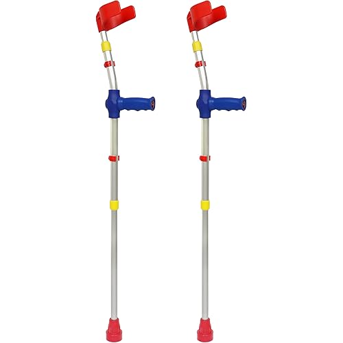 Pepe - Forearm Crutches for Kids x2 Units, Kids Crutches, Colored Crutches, Child Crutches Adjustable, Pediatric Crutches, Crutches Girls and Boys, Arm Crutches Forearm - Made in Europe