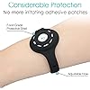 Adjustable Sensor Cover Armband for Freestyle Libre 1 & 2 14 Day, Transmitter Protection Shield Arm Leg Band Comfortable Diabetic Holder Diabetes Activity Women Men Black