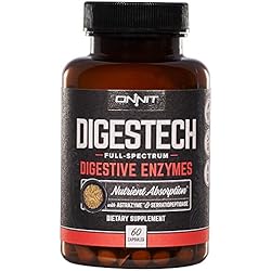 Onnit Labs Digestech Professional Grade All-Natural Digestive Enzymes Supplement, 60 Count