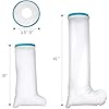Doact Waterproof Adult Leg Cast Cover for Shower Bath, Cast Protector Keep Cast Bandage Dry, Watertight Cast Bag for Wound Foot Ankle Orthopedic Boot - Half Leg Size 28 Inches for cast covers for show