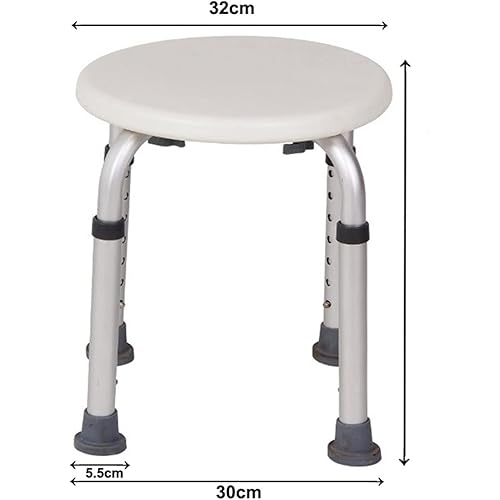 ZAANTA Bathroom Stool Anti-Slip Bathtub Chair 6-Speed Height Adjustable Bathtub Shower Chair Bench Safe Bathroom Environment Products
