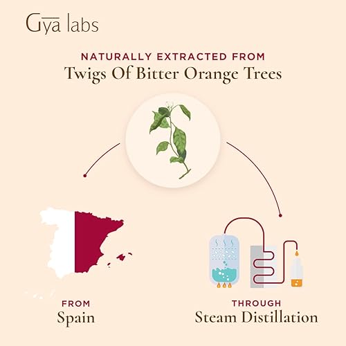 Gya Labs Petitgrain Essential Oil 10ml - Woodsy & Floral Scent