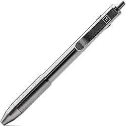 Dual Side Click Pen Titanium Raw