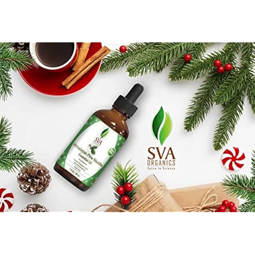 SVA Himalayan Pine Needle Essential Oil -1 Oz 30 ml, 100% Pure, Premium Therapeutic Grade, Perfect for Diffuser, Aromatherapy, Cozy and Warm ambience, Radiant Skin, Shiny Hair, Body Massage