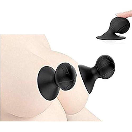 Female Silicone Nipple Sucker,Enlargement & Enhancer Silicone Suction Correction Cups for Nipple Therapy, Cupping and Correction Black