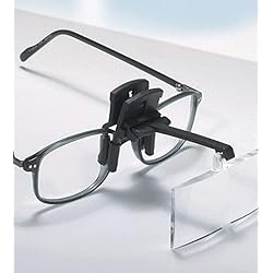 KIKAR Clip on Magnifier with 4 Interchangable lenses, Hard Case