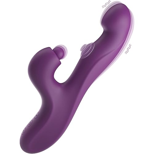 Tracy's Dog Clitoral Tapping Rabbit Vibrator for Clit G Spot Stimulation, Triple Stimulator with 3 x 5 x 10 Modes, Adult Sex Toys with Heating for Women and Couple OG Rabbit