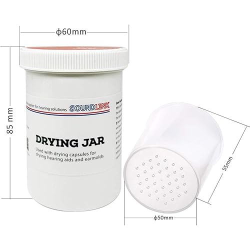 Hearing Aids Drying Kit Drying Jar Drying Dehumidifier Dryer Two Cards Drying Capsules and One Drying Jar 60 85mm