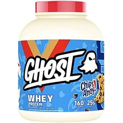 Ghost 100% Whey Protein Powder 5lb Tub Chips Ahoy!, 5lb 5 Pound Pack of 1