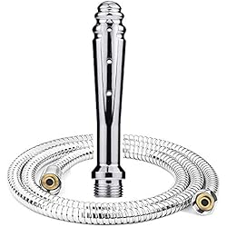 Metal Shower Douche for Enema Rinse, Enemator Cleaning Shower Both for Men and Women-Handheld Shower Bidet For Pregnant Women 59-inch shower hose（Large