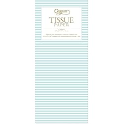 Caspari Mini Stripe Tissue Paper in Robin's Egg - 16 Sheets Included