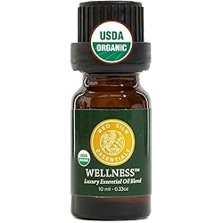 Organic Wellness Essential Oil Health Blend, 100% Pure USDA Certified - Boost Immunity & Vitality, Stay On Guard - 10ml