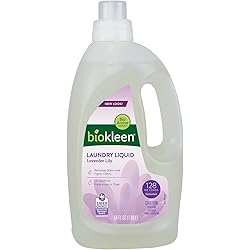 Biokleen Natural Laundry Detergent - 128 HE Loads - Liquid, Concentrated, Eco-Friendly, Non-Toxic, Plant-Based, No Artificial Fragrance or Preservatives, 64 Fl Oz