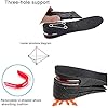 Height Increase Insoles Air Taller Cushion Shoes Insoles 4-Layer Heel Insert for Men