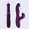 Tracy's Dog Clitoral Tapping Rabbit Vibrator for Clit G Spot Stimulation, Triple Stimulator with 3 x 5 x 10 Modes, Adult Sex Toys with Heating for Women and Couple OG Rabbit