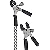 Spartacus Adjustable Micro Plier Nipple Clamps WLink Chain