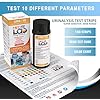 10 Parameter Urine Test Strips for Urinalysis150 Cnt in Sealed Pouches. Tests for Ketosis, pH, Protein, UTI, Kidney and Liver Function