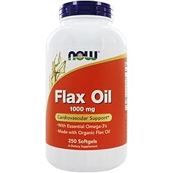 NOW Foods - Flax Oil 1000 mg. - 250 Softgels