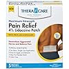 TheraCare Maximum Strength Pain Relief 4% Lidocaine Patch, White 5 Count Pack of 1