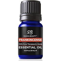 Radha Beauty Frankincense Essential Oil 10ml - 100% Pure & Therapeutic Grade, Steam Distilled for Aromatherapy, Relaxation, Supports Healthy Immune System & Nervous Function