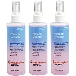 Secura Personal Cleanser - 8 Ounce Spray - Pack of 3