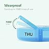 Barhon Pill Organizer 2 Times A Day, Weekly 7 Day Pill Box with Zipper Cloth Bag, Large Daily Medicine Organizer AM PM Portable for Pills VitaminBlack