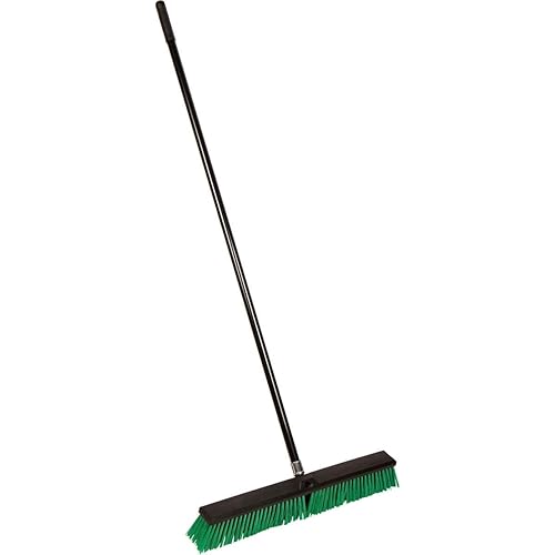 Tidy Tools Large 24'' Rough-Surface Push Broom with Alloy Handle