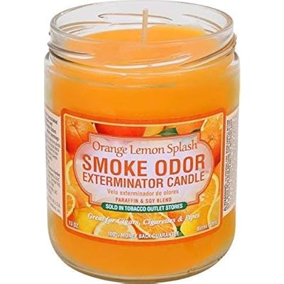 Smoke Odor Exterminator 13 oz Jar Candles Orange Lemon Splash, 6 Includes Orange Lemon Splash, Cool Cucumber & Honeydew, Mai Tai, Pina Colada, Sippin’ Sangria & Pineapple Coconut