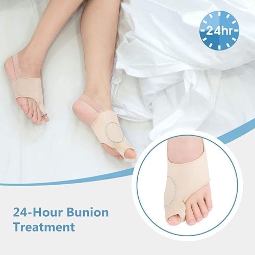 DOACT Bunion Corrector, Hallux Valgus Corrector, Orthopedic Bunion Corrector with Silicone Gel, Bunion Pain Relief Separate Toes Posture Corrector for Man Women Toes Night Treatment and Day Care M