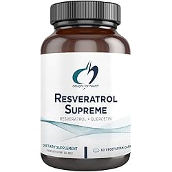Designs for Health Resveratrol Supreme - Trans Resveratrol from Japanese Knotweed Quercetin - Healthy Aging Cardiovascular Support Supplement, Non-GMO 60 Capsules