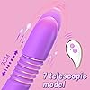 Wearable Beaded Panty Vibrator, Thrusting Rabbit with Remote, WEDOL Waterproof Butterfly Vibrator, 10 Thrusting & Rotating G spot Clitoral Stimulator, Sex Toy for Women, Adult, Purple