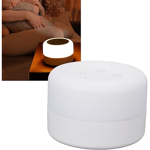Sleep Sound Machine, Portable USB Charging ABS Material Sound Machine White Noise 12 Sleep Aid Music for Travel for Bedside for Household