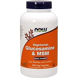 NowFoods Vegetarian Glucosamine & MSM Joint Health 240 Veg Capsules