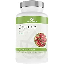 Cayenne Pepper Extract Supplement, Standardized to 0.45 Percent Capsaicin, 70,000 Scoville Heat Units, 90 Capsules, Manufactured in USA, Non-GMO & Gluten Free