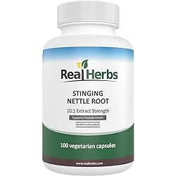 Stinging Nettle Root 10:1 Pure Extract 750mg Equivalent to 7500mg Raw Stinging Nettle Root Promotes Prostate & Urinary Tract Health - 100 Vegetarian Capsules