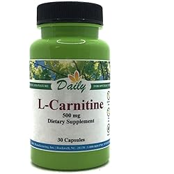 Daily's L-Carnitine, L-Tartrate 500 mg, 30 Vegetarian Caps