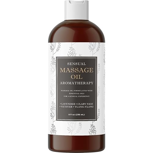Spa Inspired Relaxing Massage Oil - Non Greasy Massage Oil for Massage Therapy and Nourishing Body Oil for Men and Women - Aromatic Aromatherapy Oils Body Moisturizer Body Oil for Dry Skin