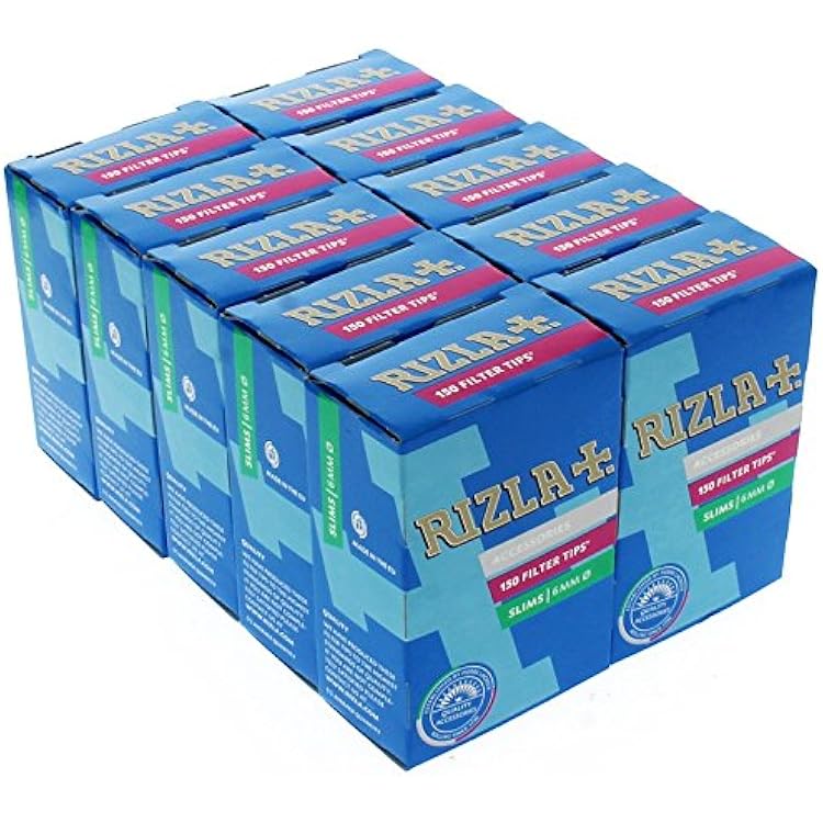 Rizla Filter Tips Slim 10 Boxes 1500 Tips Loose Cigarette Roll Your Own