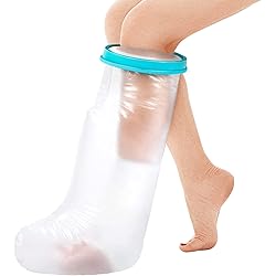 Cast Covers for Shower Leg, Doact Waterproof Cast Cover for Leg, Adult Cast Cover to Keep Casts and Bandage Dry, Reusable Cast Protector for Broken Leg, Watertight Seal Cast Bag