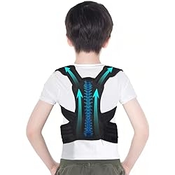 Yosoo Health Gear Posture Corrector for Kids, Upper Back Posture Brace for Teenagers Back Straightener Support Under Clothes Spinal Support to Improve Slouch, Prevent Humpback, Relieve Back Pain