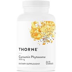 Thorne Curcumin Phytosome 1000 mg Meriva - Clinically Studied, High Absorption - Supports Healthy Inflammatory Response in Joints, Muscles, GI Tract, Liver and Nerves - 120 Capsules - 60 Servings