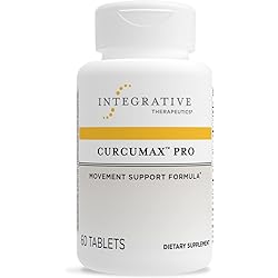 Integrative Therapeutics Curcumax Pro - Movement Support Formula with Alpha-Glycosyl Isoquercitrin, ApresFlex Boswellia Extract, Meriva Curcumin - Dairy Free - Vegan - 60 Tablets