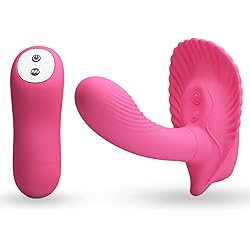 LeLuv 30 Function Remote-Controlled Strapless Clit & G-Spot Waterproof Vibrator- Smooth Head
